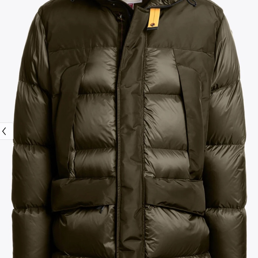 Parajumpers SHEDIR Hooded Parka - Olive Grey - Men’s Small  - EUC